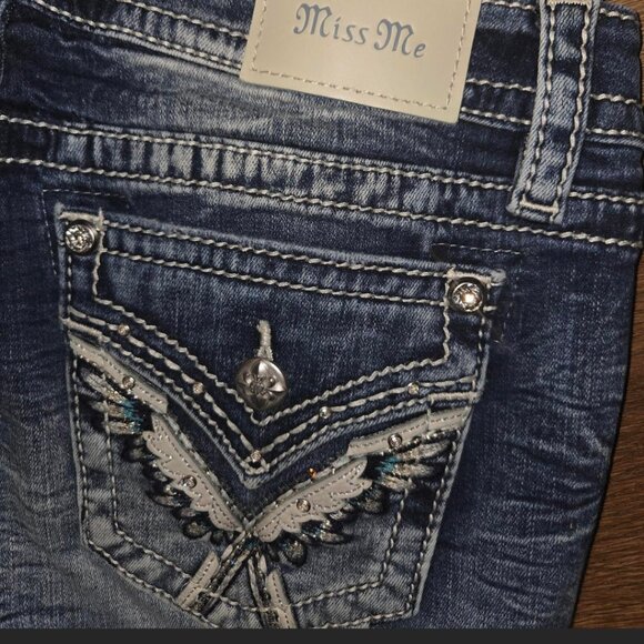 Pop Wing Boot Cut Miss Me Jeans - Picture 3 of 8